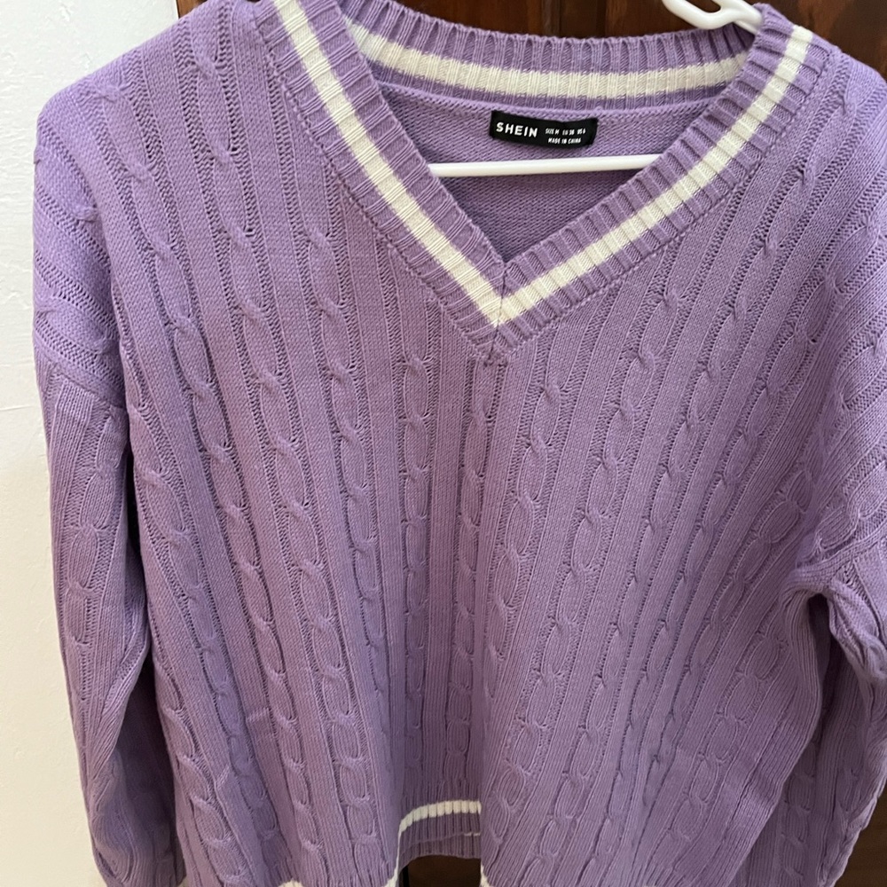Purple shein sweater! Never worn